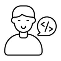 Premium download icon of programmer vector