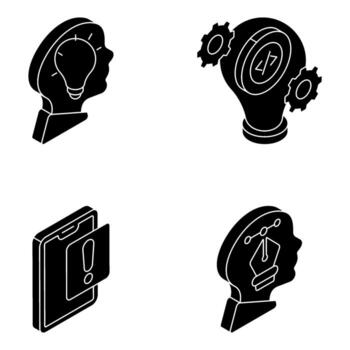 Set of Web Designing Solid Icons vector