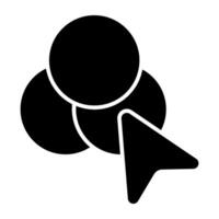 Unique design icon of color selection vector