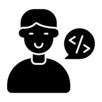 Premium download icon of programmer vector