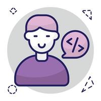 Premium download icon of programmer vector
