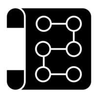 Conceptual flat design icon of hierarchy vector