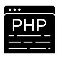 Conceptual flat design icon of css coding vector