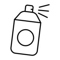 Conceptual flat design icon of spray paint vector