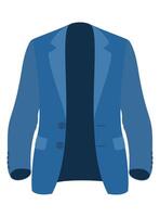 men business suit flat style illustration isolated on white background vector