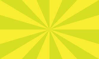 Abstract Yellow and Green Sunburst Pattern Background vector