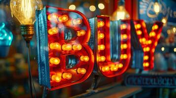 Ambient Lighting Buy concept creative art poster. photo