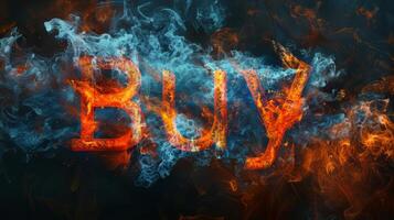 Fire Opal Crystal Buy concept creative art poster. photo