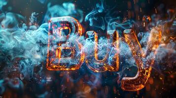 Fire Opal Crystal Buy concept creative art poster. photo