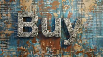 Granite Stone Buy concept creative art poster. photo