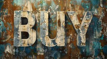 Limestone Buy concept creative art poster. photo