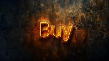 Indirect Lighting Buy concept creative art poster. photo