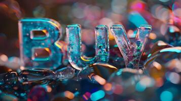 Opal Crystal Buy concept creative art poster. photo