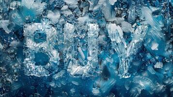 Ice Buy concept creative art poster. photo