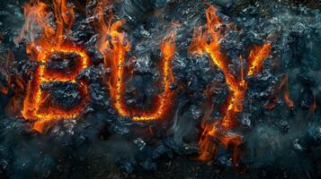 Lava Buy concept creative art poster. photo