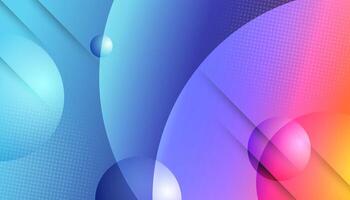 blue and red gradient wavy background vector