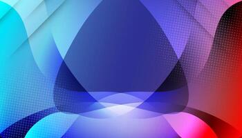 Abstract blue and purple gradient shape background design vector