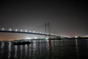 A view of Second Hooghly Bridge or Vidyasagar Setu from Ganga Ghat photo