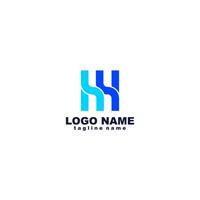 initial WM lowercase Logo design vector