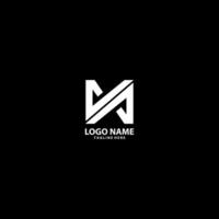 initial VA modern logo design vector
