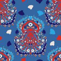 seamless overlapping endless pattern rapport vector