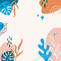 organic earth tone simple boho pattern background wallpaper layout illustration banner paper print art editable vector