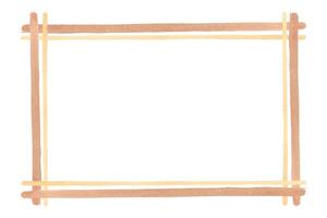 Rectangular frame painted with watercolors. Frame made of pink and pastel shades of watercolor. All objects are drawn by hand. Watercolor illustration. For printing on fabric, design, scrapbooking vector