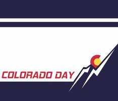 Round Colorado State flag icon isolated with mountain and sun objects. happy colorado day august 1st vector