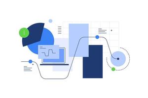 Data science and big data, Analysis,Infographic element,Digital data processing vector