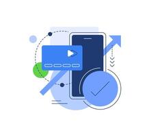 Banking app,e-wallet,digital banking vector