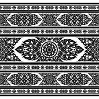 Fabric Patterns in Thai Pattern Style vector