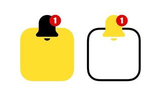 Notifications badge. Reminder template badge vector