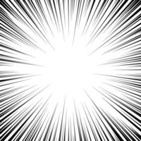 Radial speed lines. Radial speed lines effectively convey a sense of movement and speed, which can make a design more dynamic and attractive. Used to create dynamic and energetic visual effects. vector
