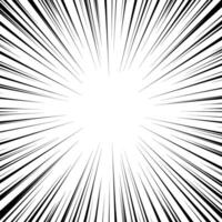 Radial speed lines. Radial speed lines effectively convey a sense of movement and speed, which can make a design more dynamic and attractive. Used to create dynamic and energetic visual effects. vector
