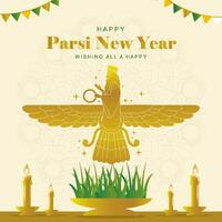 Happy Parsi New Year Background vector