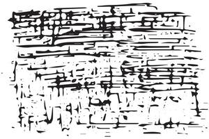 Black and white abstract textured background in doodle style. vector
