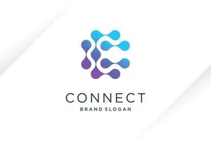 Molecul tech design element idea with modern concept vector