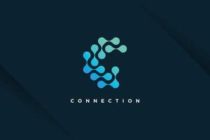 Molecul tech design element idea with modern concept vector