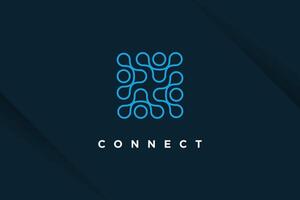 Molecul tech design element idea with modern concept vector