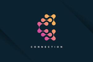 Molecul tech design element idea with modern concept vector