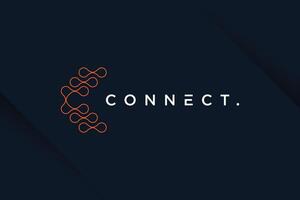 Molecul tech design element idea with modern concept vector