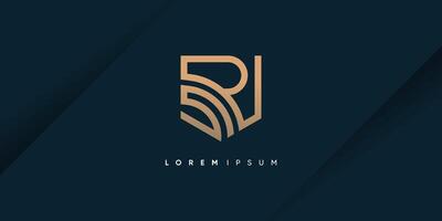 Letter R and S design element idea with creative concept high resolution vector