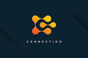 Molecul tech design element idea with modern concept vector