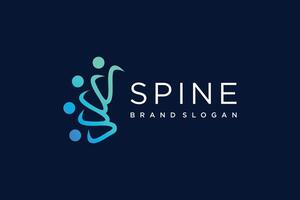 Chiropractic design element idea with creative unique concept high resolution vector