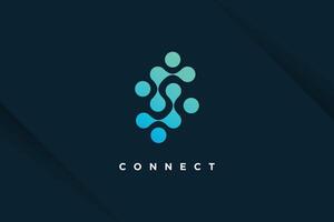 Molecul tech design element idea with modern concept vector