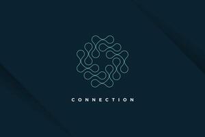 Molecul tech design element idea with modern concept vector