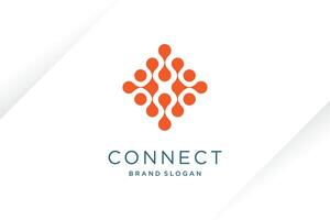 Molecul tech design element idea with modern concept vector