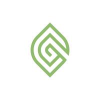 Nature design element idea with creative letter G concept high resolution vector