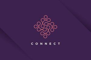 Molecul tech design element idea with modern concept vector