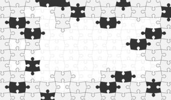 Abstract background pattern with puzzle pieces and empty space for design vector